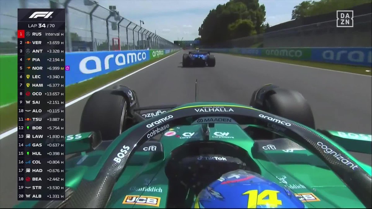 Fernando Alonso está encendido 🚀 Su ingeniero le pide ser cuidadoso en las curvas Le responde que está corriendo, no de test Y automáticamente pasa a Carlos Sainz #CanadaDAZNF1 🇨🇦