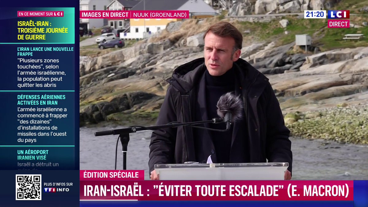 🔴 Iran-Israël : la France n’a « participé à aucune opération défensive » israélienne, affirme Emmanuel Macron ▶️ Bastien Augey pour TF1-LCI