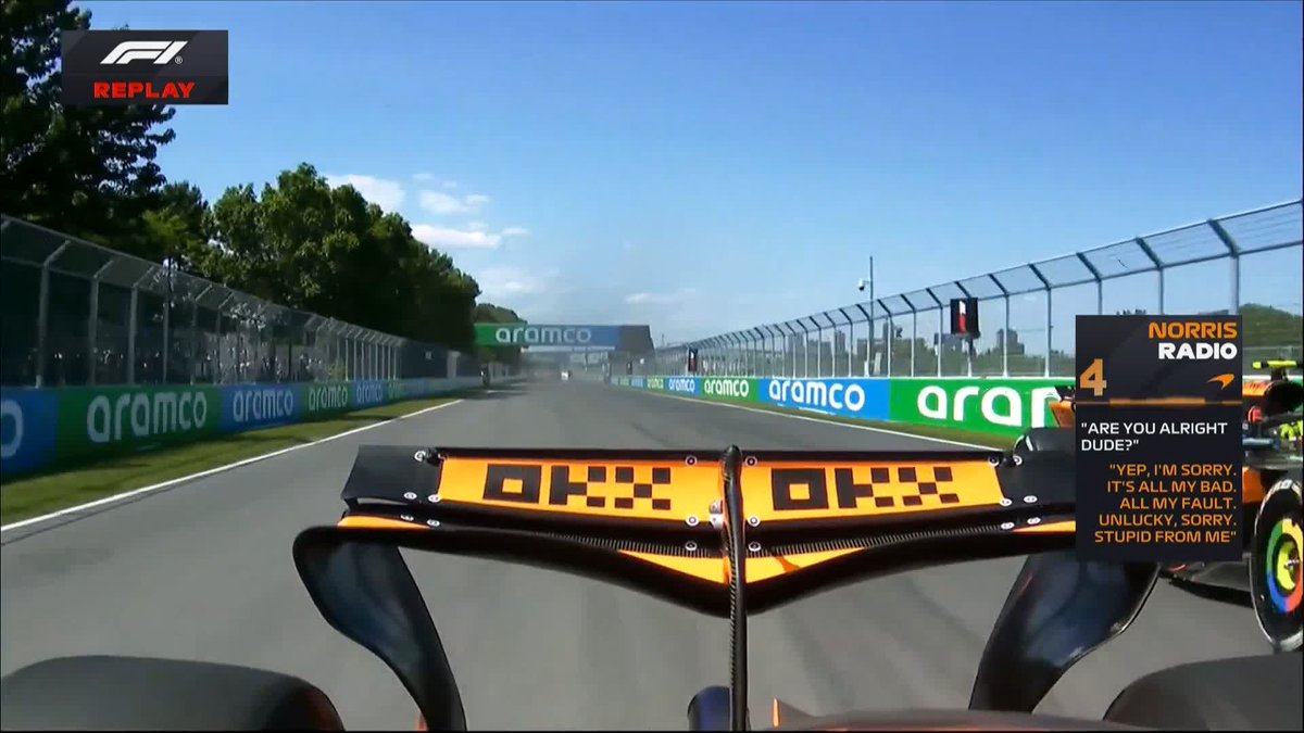 THE MCLARENS COME TOGETHER AND LANDO NORRIS IS OUT OF THE RACE! 😱🟠