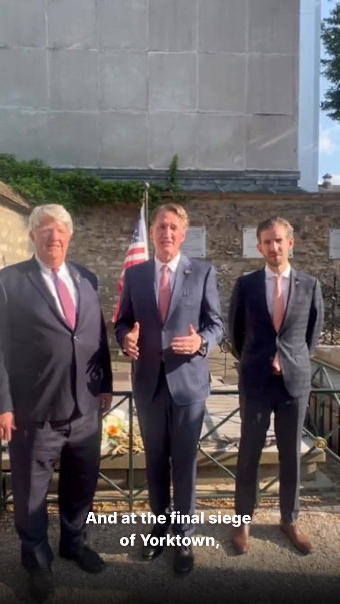 An incredible honor to lay a wreath at the tomb of the Marquis de Lafayette, a hero who made America’s fight for liberty his own and stood with George Washington at Yorktown in the decisive battle for our final freedoms.