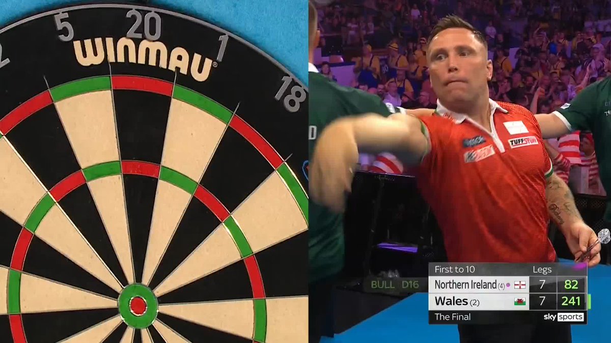 NORTHERN IRELAND LEAD!! It's now three in a row as Gurney finds double eight with the last in hand to give his nation an 8-7 lead! 📺 #WCOD25