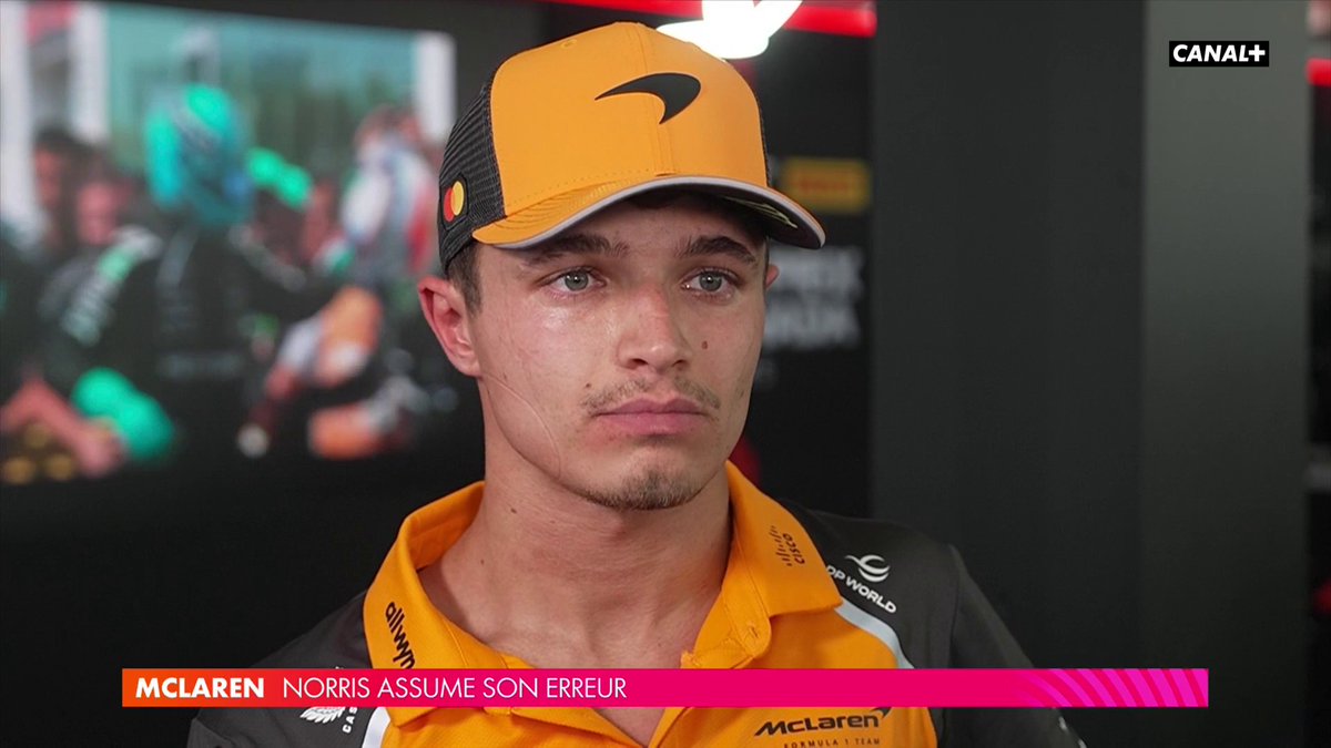🎙️"Pour l'instant, je prends cette erreur pour moi" La réaction de Lando Norris après son accrochage avec Oscar Piastri en fin de course ⬇️ #CanadianGP #F1