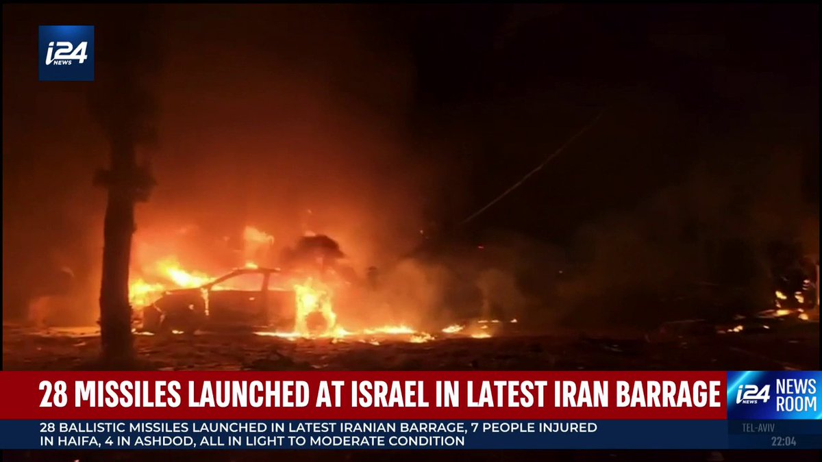'In terms of quantity of missiles launched, the Iranian barrages are getting smaller and smaller' Ariel Oseran أريئل أوسيران has the latest on i24NEWS with Emily Frances