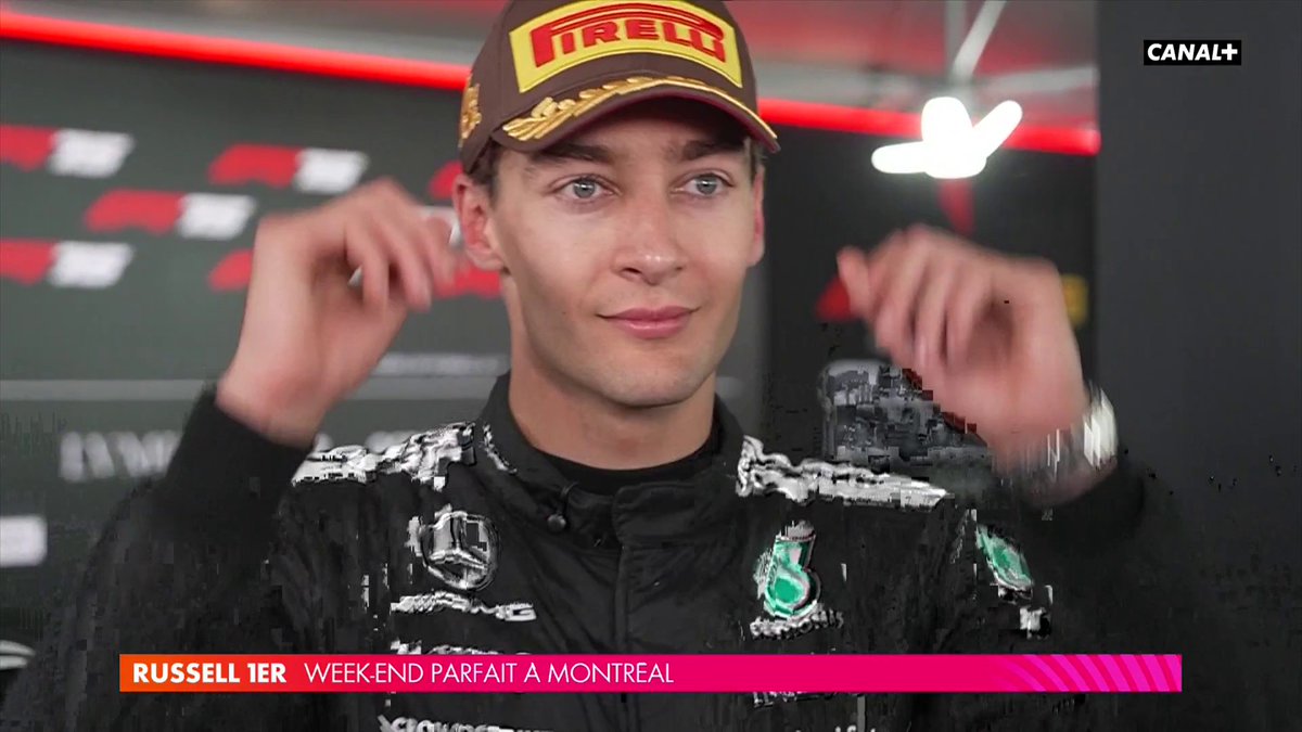 Lewis Hamilton ๐ค George Russell Une victoire en maรฎtrise pour le pilote Mercedes ! ๐ #CanadianGP #F1