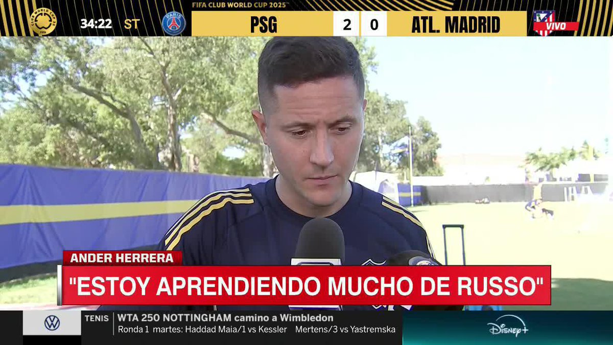 "BENFICA, BENFICA, BENFICA." Ander Herrera, mentalizado en el debut de Boca en el Mundial de Clubes. 📺 Mirá los partidos de #DisneyPlus de la #FIFACWC 🏆🌎 en el Plan Premium