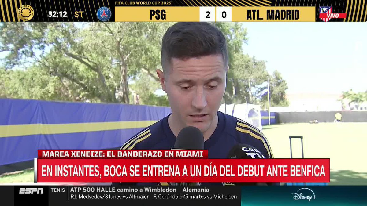 🗣️Ander #Herrera s/el impacto de los hinchas de #Boca en Miami: "Todo eso representa la magnitud del club. Es una responsabilidad grande porque representamos a un gigante mundial y tenemos que estar A LA ALTURA".