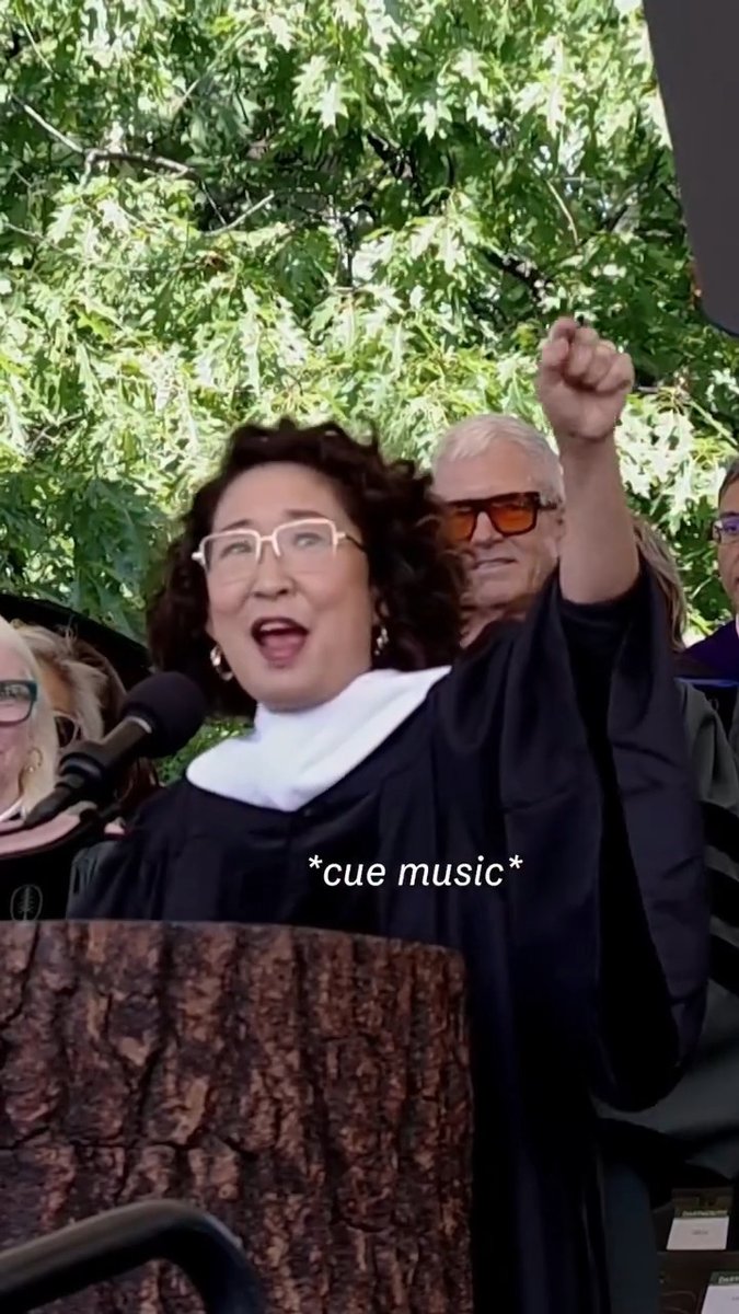 We have to dance it out. That’s how we finish. Sandra Oh gave our #Dartmouth25s a masterclass in sitting with discomfort, cultivating kindness, and always—always—making time to dance it out. Watch her full address: