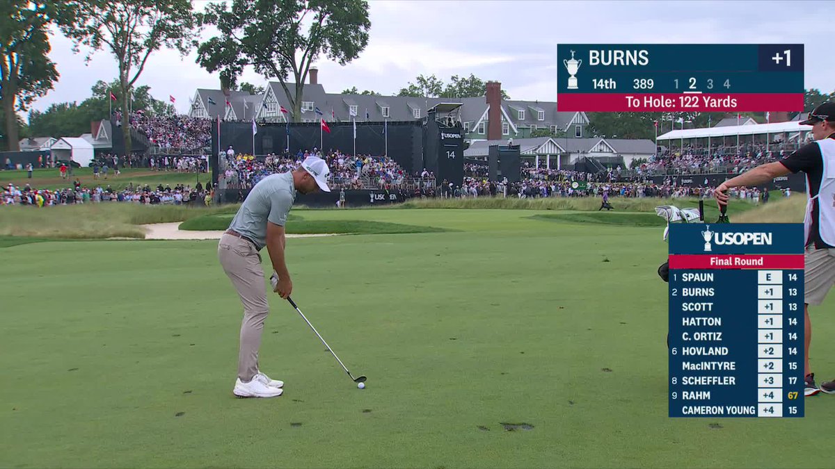 This is why you shouldn’t get relief from divots in the fairway. IT’S A SKILL. What a shot from Sam Burns!