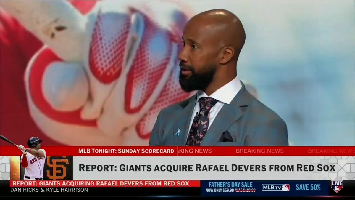 "You cannot find a better bat in the game that is available right now..." - Chris Young on Rafael Devers #MLBTonight | #SFGiants
