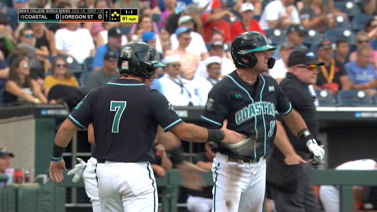 3 RUNS OFF THE TOP FOR COASTAL CAROLINA‼️