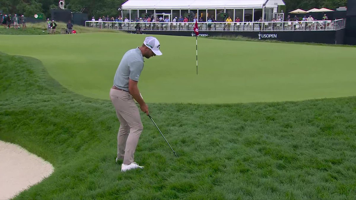 Big trouble for two contenders. Burns with a double bogey on 15. Hatton with a bogey on 17.