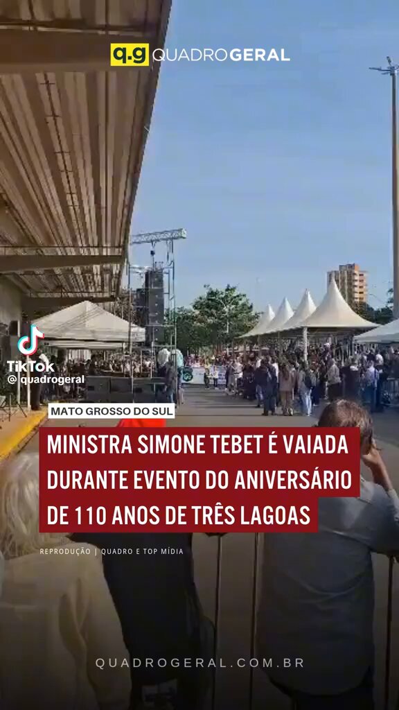 Simone Tebet é vaiada durante evento de aniversário em três lagoas . 🤣🤣🤣
