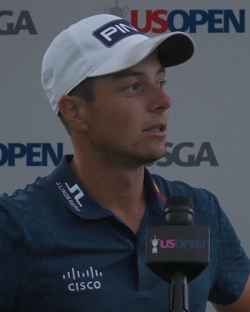 "Absolutely filthy." Viktor Hovland had a front row seat to the Spaun show 🍿