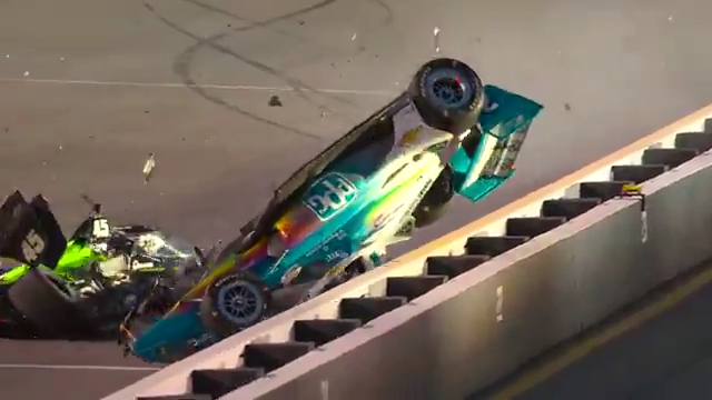 Both Josef Newgarden and Louis Foster are okay after this scary wreck at WWT Raceway.