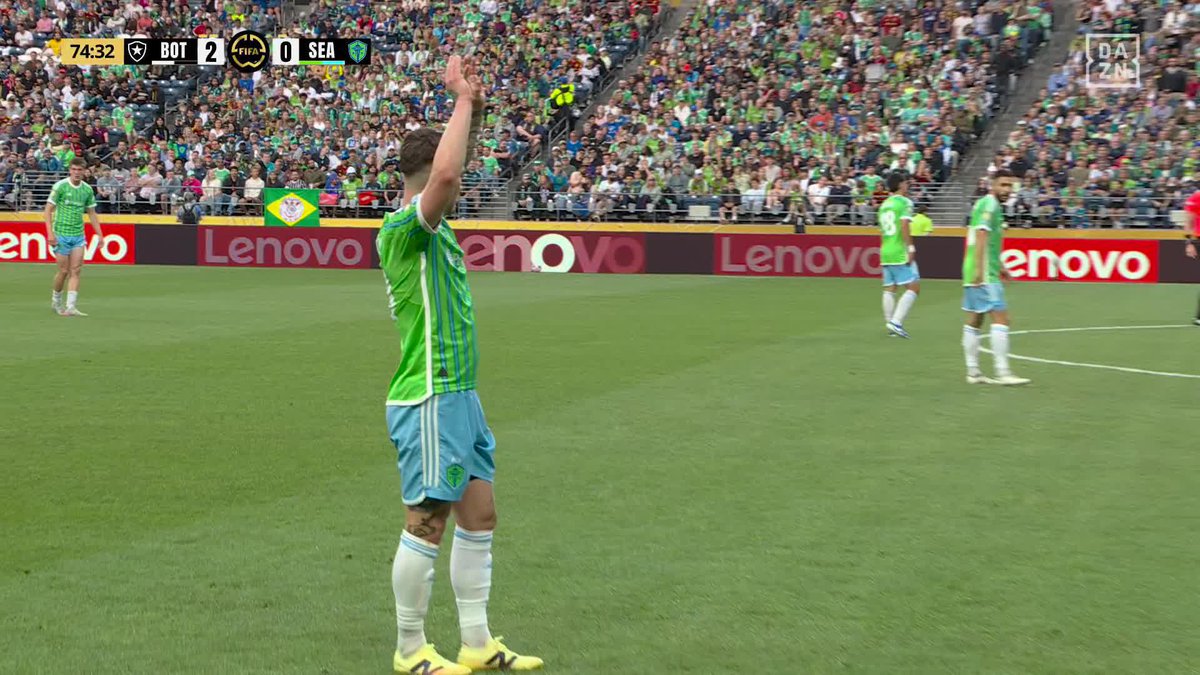 THE SOUNDERS ARE ON THE BOARD