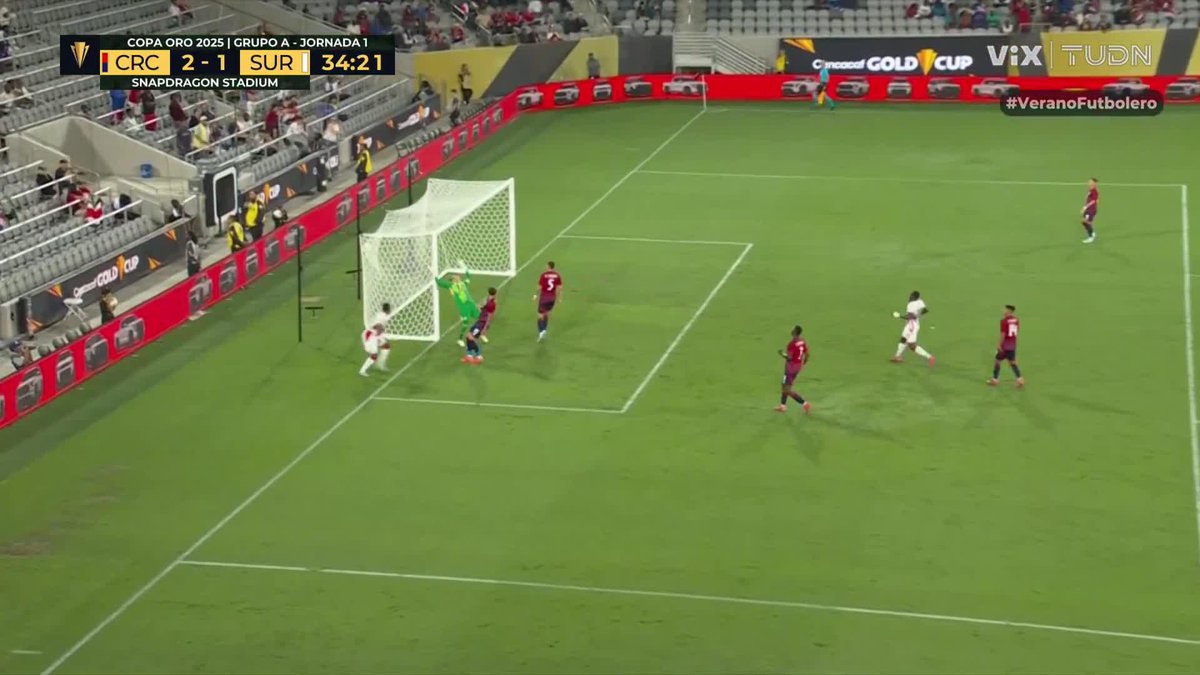 ¡Golazo y baile de Surinam! Kerk peina el balón para vencer a Keylor Navas #VeranoFutbolero