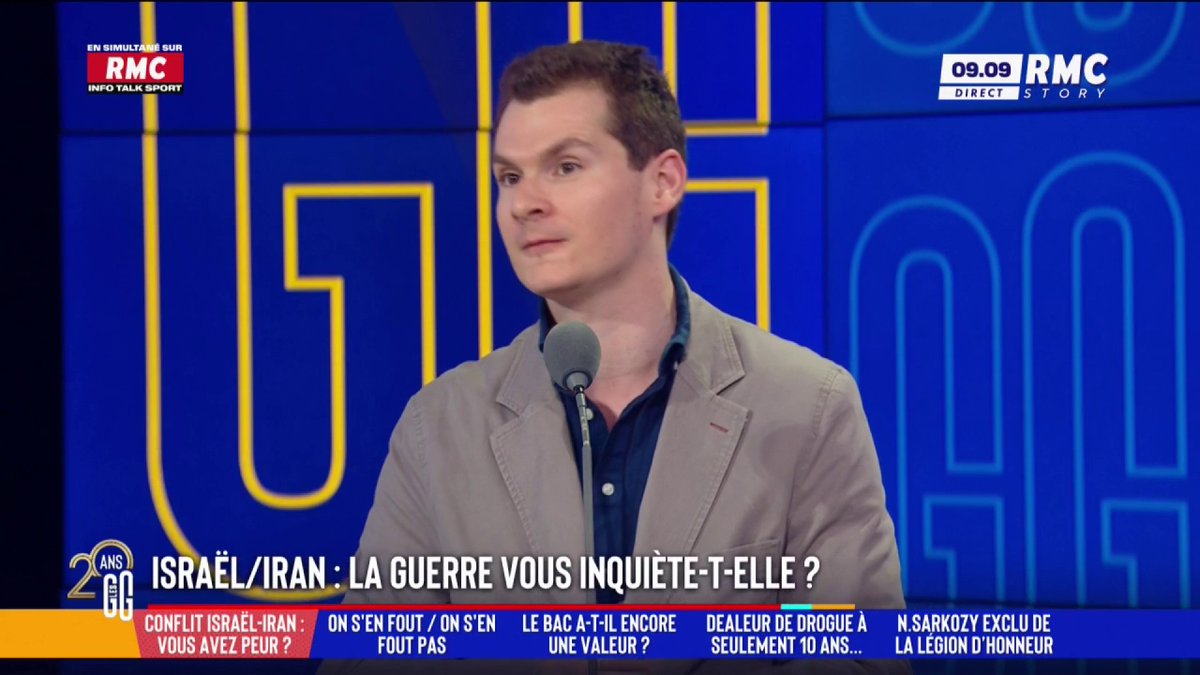 🇮🇷🇮🇱 Iran/Israël : cette guerre vous inquiète-t-elle ? 🗣️ Jean-Loup Bonnamy : "Israël fait la même chose que la Russie en Ukraine ! C'est une guerre d'agression... Soit on ne soutient pas Israël, soit on soutient Israël mais on ne peut plus condamner la Russie !" #GGRMC