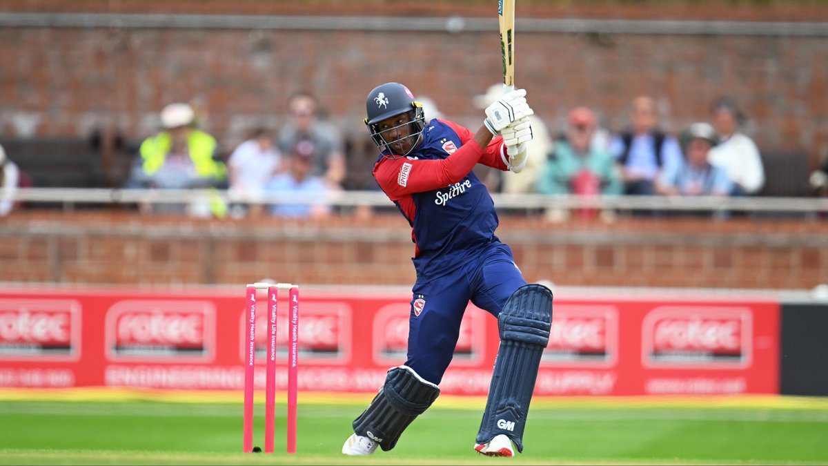 Daniel Bell-Drummond smashed his second Vitality Blast century to end Somerset's perfect start to #Blast25 Watch the highlights of Somerset vs Kent Spitfires