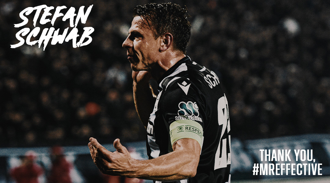 He came as a man, and 5 years later, he leaves as a Champion, a Cup Winner, and a Captain. 🏆🥇 Stefan, thank you for everything you've given to the team. You’ll always have a place in our black-and-white family. Once PAOK, always PAOK 🤍🖤 #Schwab22 #MrEffective #PAOKFamily