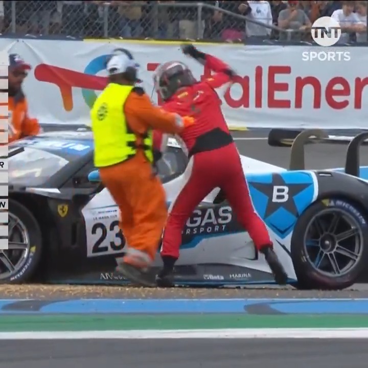 CHAOS AT LE MANS!!! 😱 Gino-Generoso Forgione attacked Josep Mayola Comadira's car mid-race at Le Mans Cup! 💥