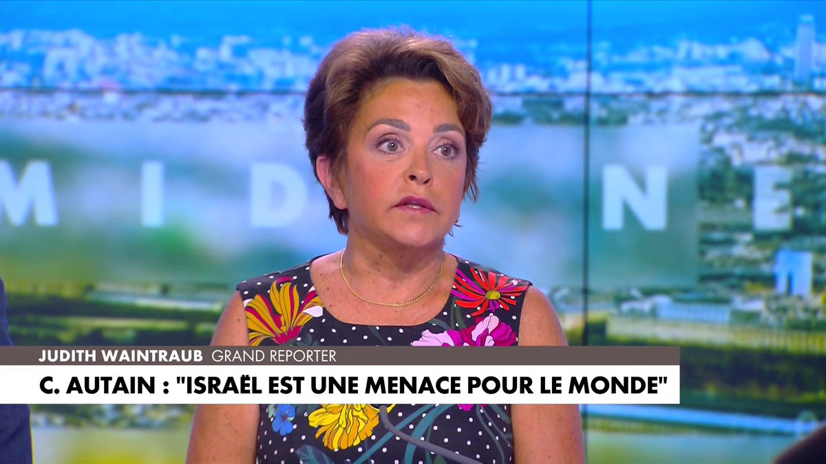 Judith Waintraub critique les propos de Clémentine Autain sur le conflit entre Israël et l'Iran : «C'est le poison que distille l'extrême gauche dans ce pays» dans #MidiNews
