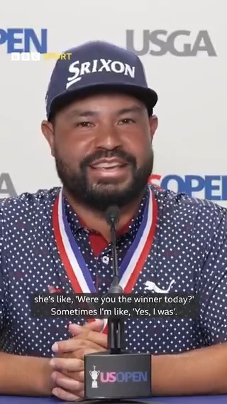 A rough night for JJ Spaun and his family, but it turned out ok in the end! US Open winner!