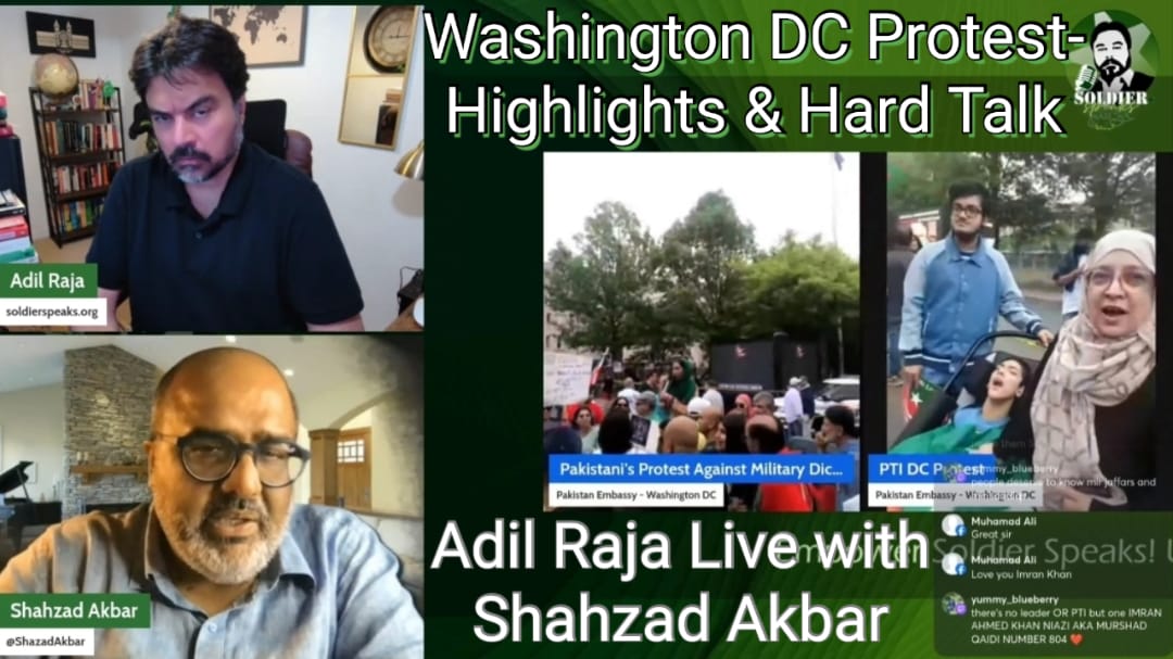 Adil Raja & Shahzad Akbar Exclusive - Protest Against 'The Deceiver' Asim Munir - Washington DC
