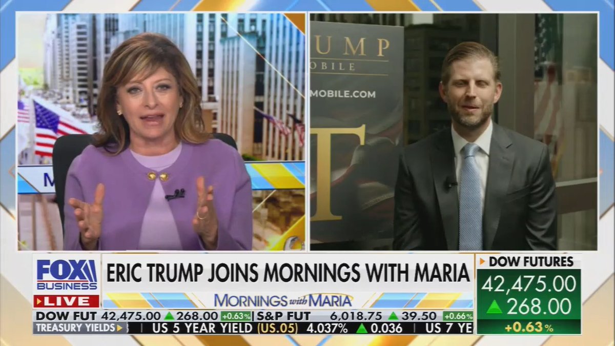 Eric Trump announces his family will be selling Trump cell phones now