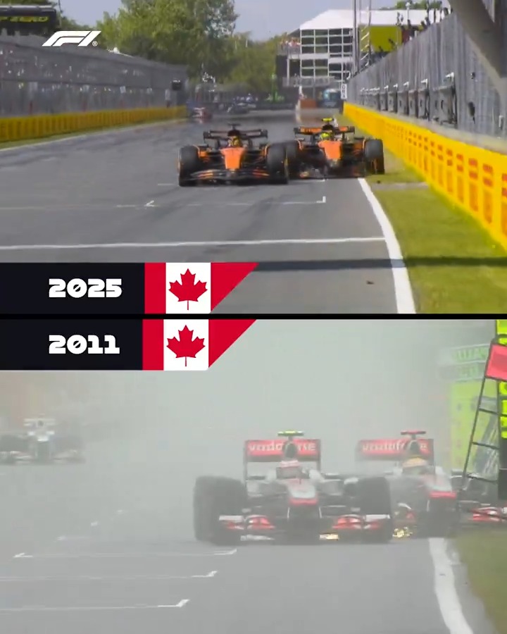 Same place, same team... 14 years apart 😵 #F1 #CanadianGP