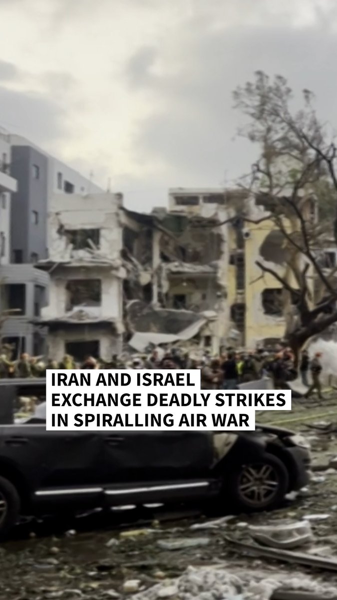 VIDEO: 🇮🇷 🇮🇱 Iran and Israel exchange deadly strikes in spiralling air war The longtime foes have traded deadly fire for a fourth straight day in their most intense confrontation in history, fuelling fears of a drawn-out conflict that could engulf the Middle East #AFPVertical