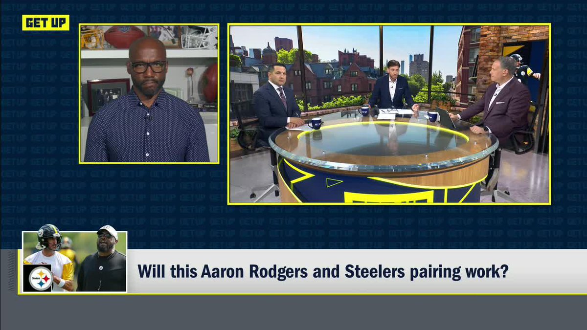 ESPN's Mike Greenberg believes Aaron Rodgers in Pittsburgh will "go way better than most people are anticipating" #Steelers #NFL