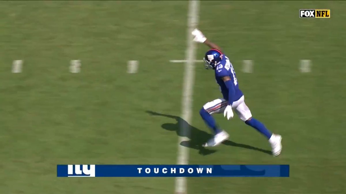 Yep, that's Odell Beckham Jr. tossing a TD pass to Saquon Barkley 🔥 Odell Beckham Jr | Saquon Barkley
