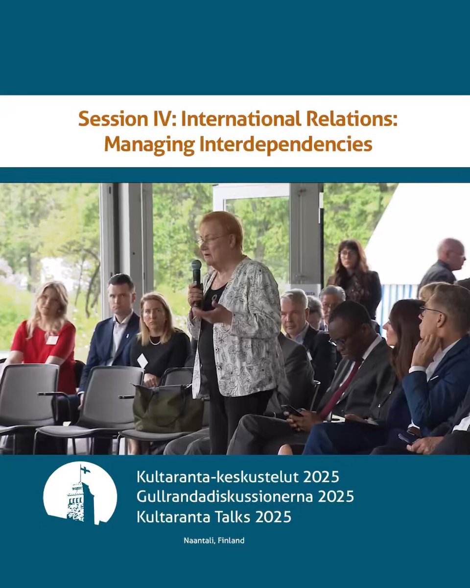 Kultaranta-keskustelut: ”International Relations: Managing Interdependencies” Katso koko keskustelu Yle Areenasta.