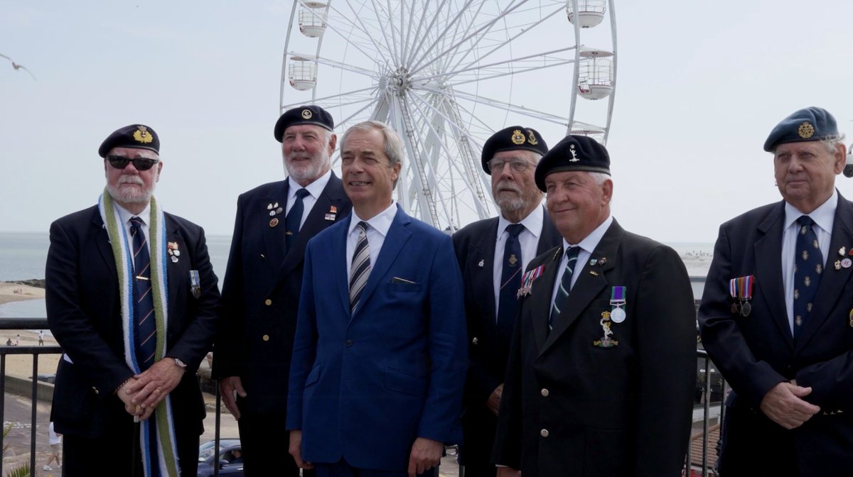 The sun was shining this weekend as Nigel Farage MP supported veterans and local businesses in Clacton. ☀️