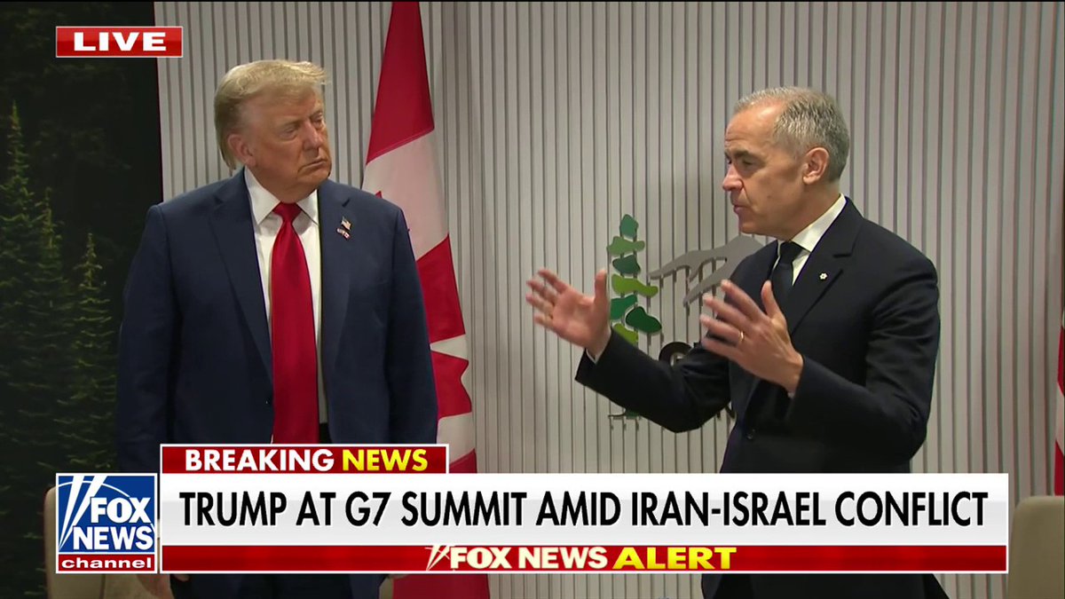 At the G7 summit in Canada, Donald J. Trump says Iran is backchanneling to the U.S.: “Yeah, they’d like to talk — but they should have done that before.” Then he makes it clear: “Iran is not winning this war.”