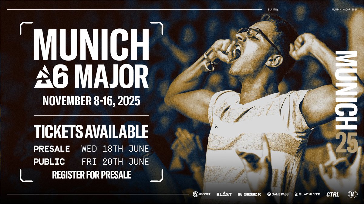The Munich Major hits this November, so register now for pre-sale for the first Siege X Major! 🇩🇪 🗓️ November 14th-16th