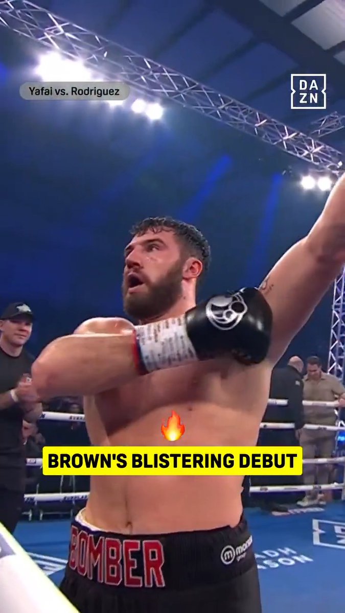 The debut of Pat Brown went as promised, 𝙛𝙞𝙧𝙚𝙬𝙤𝙧𝙠𝙨 💥 #YafaiRodriguez | June 21 | Live on DAZN