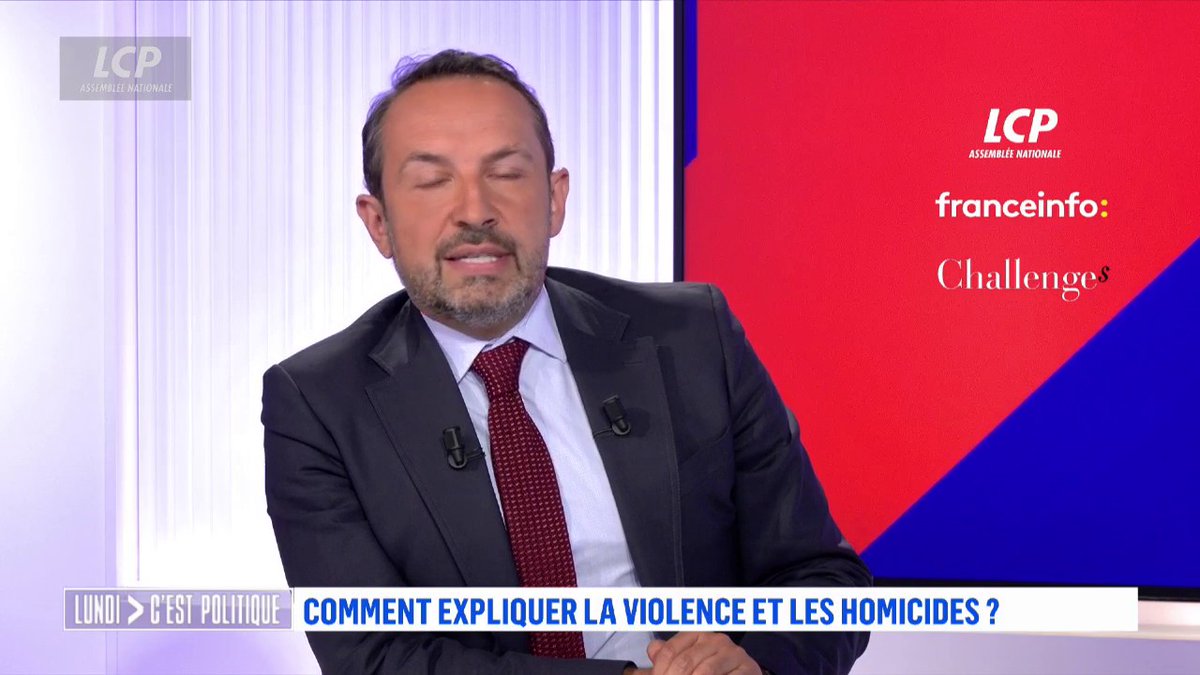 Les étrangers sont "surreprésentés dans tous les actes de délinquance, dont les homicides", réplique Sébastien Chenu. "Il y a un problème avec l'immigration dans l'insécurité. Ne pas le voir, c'est ne pas voir une vache au milieu d'un couloir." #LCPol