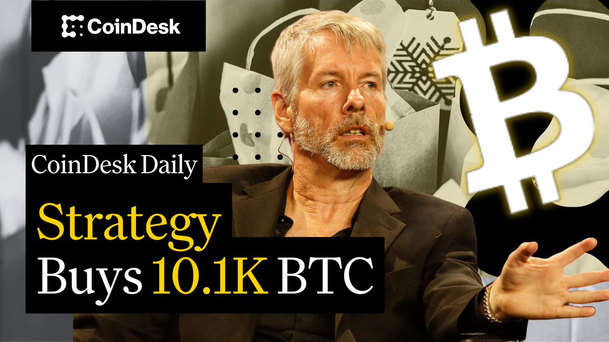 🗞️ Bitcoin holds strong amid Middle East tensions, while ETH and Solana trade positive. 🗞️ Vietnam officially recognizes digital and crypto assets in Digital Technology Industry Law. 🗞️ MicroStrategy & Metaplanet continue aggressive BTC acquisitions. Sam Ewen hosts "CoinDesk Daily" 🔗👇 Thank you to Ledn 🤝 for being a sponsor of the CoinDesk media network.