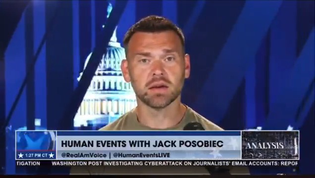 .Jack Posobiec: "I don't wanna have to send my sons over to another sand trap where they can die for something that doesn't directly affect us and our family and our neighborhood."