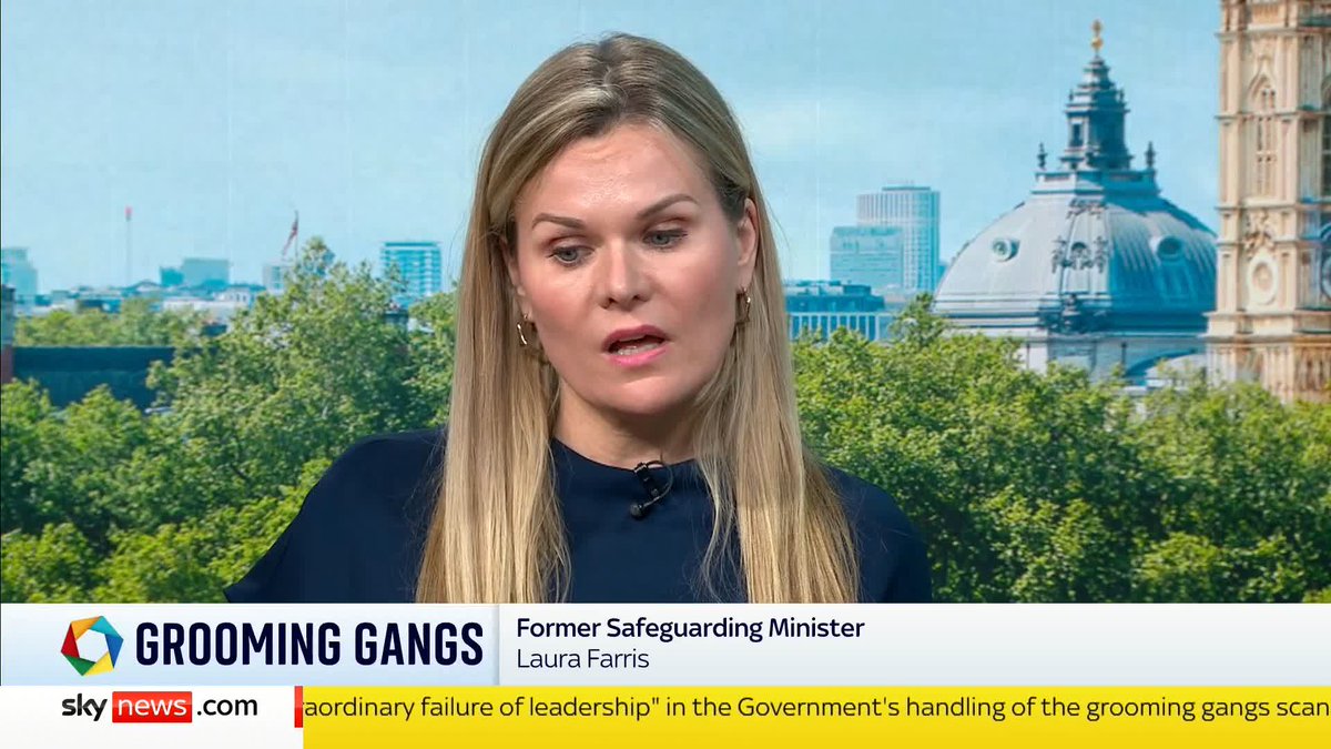 'She didn't get justice, it's as simple as that' Former Safeguarding Minister Laura Farris speaks about how she represented a young girl during her time as a barrister that was affected by grooming gangs. 📺 Sky 501, Virgin 602, Freeview 233
