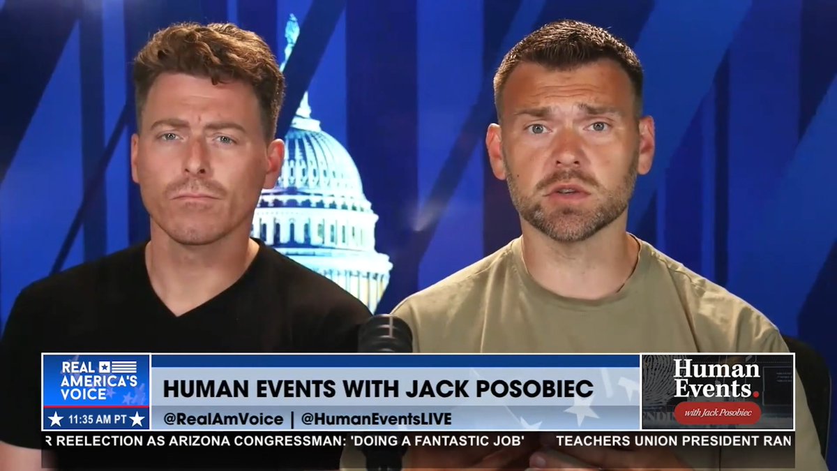 “THEIR FIGHT’S THERE, OUR FIGHT IS HERE!” - Jack Poso 🇺🇸 and Kev Posobiec talk about the importance of putting America first and not getting involved with boots on the ground in the Israel-Iran conflict.