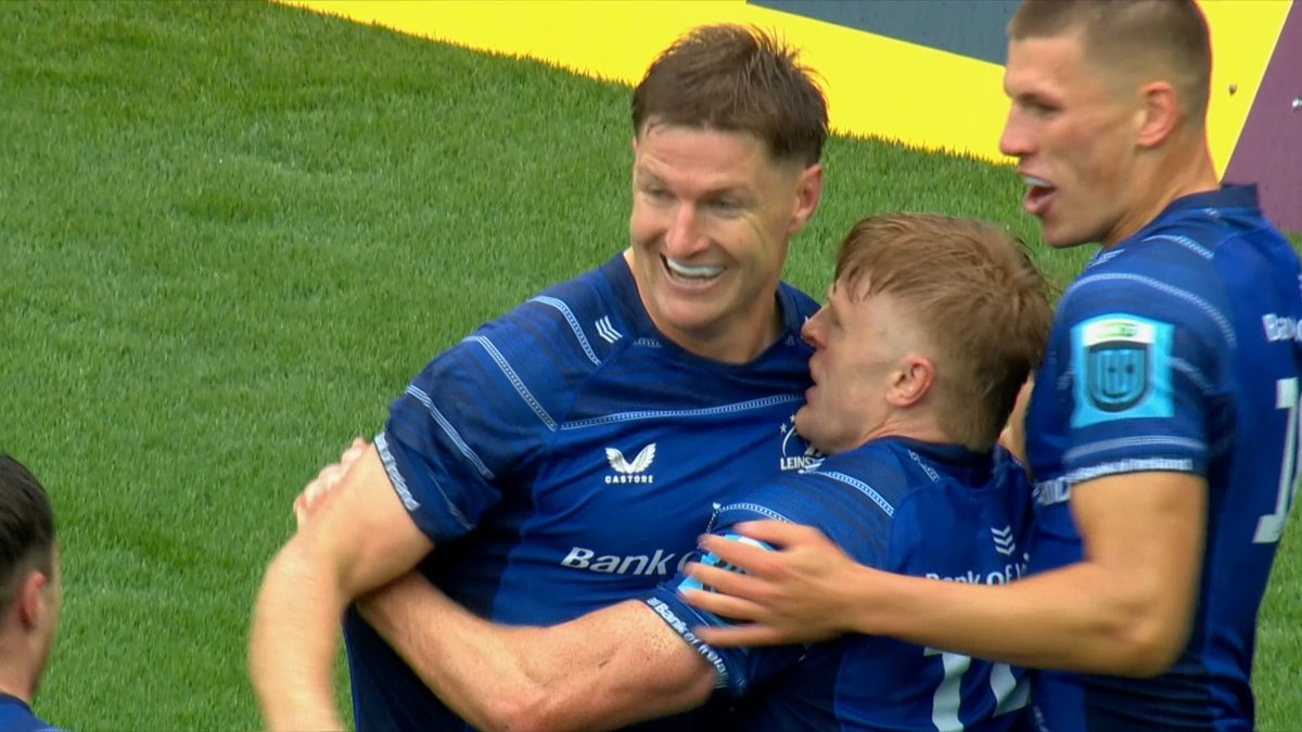 Only Jordie Barrett would even think to do this, and execute it 🤯 Congrats to Leinster Rugby on becoming #URC champs 👏 Read more ➡️ 🎥 BKT United Rugby Championship (URC) #BKTURC