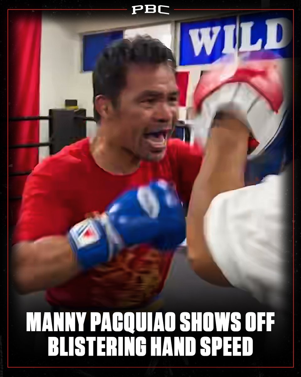 Even at 46 years old, Manny Pacquiao's hands still fly like they’re moving at 2️⃣❌ speed. 😮💨 #PacquiaoBarrios | July 19 | PBC PPV on Prime Video