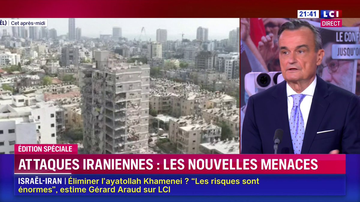🗣️ Conflit Israël-Iran : "il faut revenir à la table des négociations le plus vite possible" lance Gérard Araud ▶️ Darius Rochebin