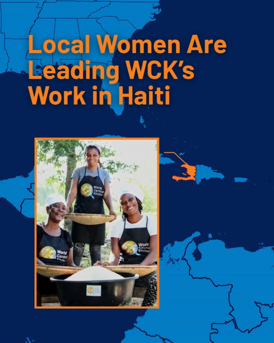 "In Haiti, we have a proverb that goes 'fanm se poto mitan' which translates to 'Women are the pillars of our society.'" - Jessica Laguerre, COO at Hôpital Albert Schweitzer Haiti, WCK's partner in Haiti.