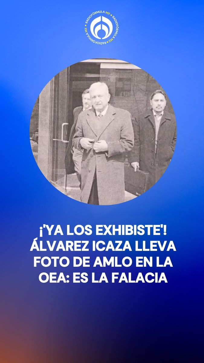 🫵En pleno debate, Álvarez Icaza saca la foto de AMLO en la OEA: “Esta es la falacia de Morena, cuando eran oposición se podía, pero ahora que son Gobierno no se puede, es indebido, es malo” señala. #FórmulaNoticias con Azucena Uresti(Azucena Uresti)