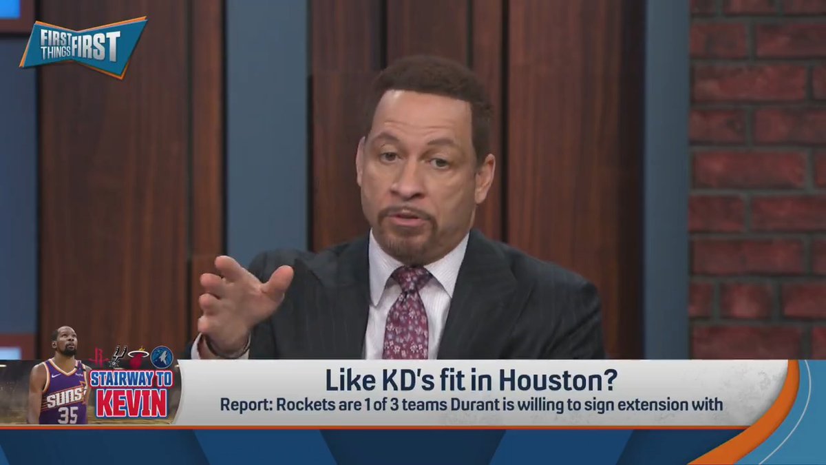 “If I’m Houston, I’m waiting for Giannis.” Chris Broussard explains why the Rockets should hold off on KD: