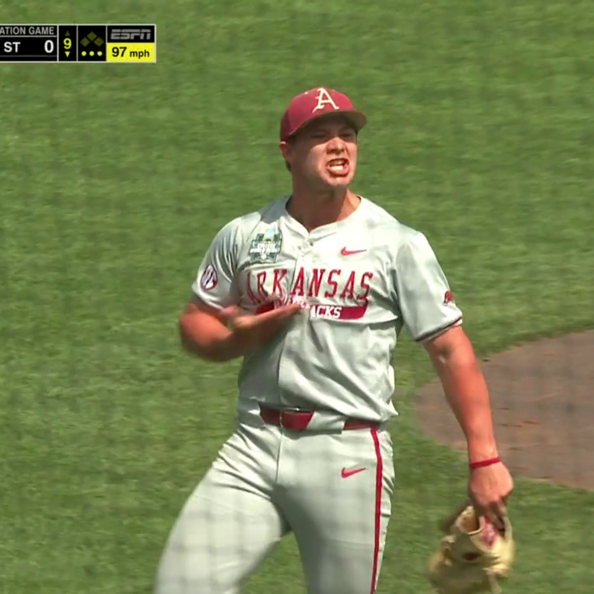 19 STIKEOUTS. NO-HITTER. ELIMINATION GAME. GAGE WOOD WITH A LEGENDARY PERFORMANCE IN OMAHA 🔥 Arkansas Baseball