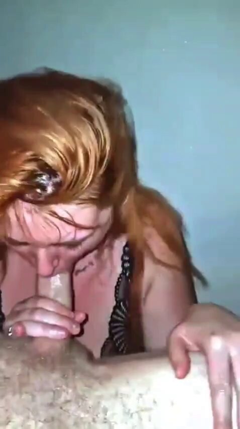Gorgeous redhead gets a oral creampie #blowjob #cum #cuminmouth #oralcreampie